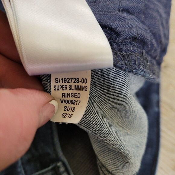 Gap Denim Mid Rise True Skinny‎ Jeans Super Slimming Blue Womens Size 28 - Picture 10 of 10